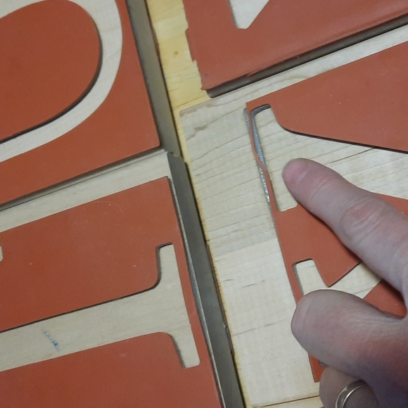 Monogram Capitol letter Rubber stamp retired - Picture 5 of 7